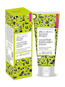 aroma magic sunscreen - spf 30 pa cucumber lotionbrightens  protect for normal to sensitive skin