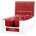 Aroma Naturals Votive Candles Essential Oil, Peace Ruby Holiday, 6 Count