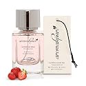 Aromahpure Fruity Car Perfume Spray with Hanging Card | 45ml | Strawberry sensation - Strawberry Car Freshener | 500+ sprays, Long Lasting | Air Freshener for Car Interior, IFRA certified