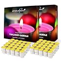 Aromahpure Scented Decorative Tealight Candles | Wax Tealight Candle | 10 gm, 200 Pcs | Thai Lemongrass Smokeless Candles | 3 Hours Burning Time Guaranteed | for Home Decoration &amp; Celebration