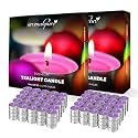 Aromahpure Scented Decorative Tealight Candles | Wax Tealight Candle | 10 gm, 200 Pcs | Joyful Lavender Smokeless Candles | 3 Hours Burning Time Guaranteed | for Home Decoration &amp; Celebration
