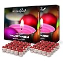 Aromahpure Scented Decorative Tealight Candles | Wax Tealight Candle | 10 gm, 200 Pcs | Bulgarian Rose Smokeless Candles | 3 Hours Burning Time Guaranteed | for Home Decoration &amp; Celebration