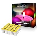 Aromahpure Scented Decorative Tealight Candles | Wax Tealight Candle | 10 gm, 100 Pcs | Thai Lemongrass Smokeless Candles | 3 Hours Burning Time Guaranteed | for Home Decoration &amp; Celebration