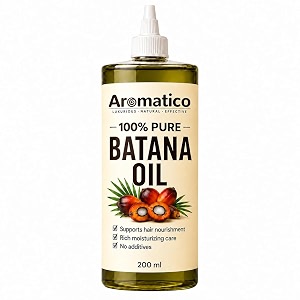 aromatico batana oil for scalp massage frizzy hair  for hair fall amp growth control  nourishing scalp amp strengthening treatment non-sticky amp fast-absorbing oil - 200ml