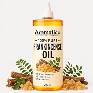 aromatico frankincense oil for face massage amp dry skin  essential oil for skin tightening fine lines amp aromatherapy - 200ml