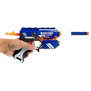 aronet foam blaster hot fire gun toy safe and long range 10 bullets - multi color