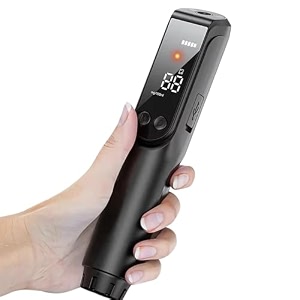 alcohol tester - portable breathalyzer with lcd display three-color indicator rechargeable design for personal use