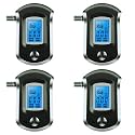 Alcohol Testing Equipment Portable Breath Alcohol Measurement with 5 Mouthpieces for Personal, Professional, Home, Car Drivers, Hotels, Hospitals, Event Use - Pack of 4