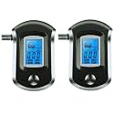 Alcohol Testing Machine BAC Monitor with 5 Nozzles - Portable Alcohol Tester Breath Analyzer for Safe Driving, Home use, Self Testing, Police Use - Pack of 2