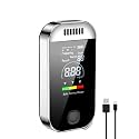 Portable Non-Contact Breathalyzer Alcohol Testing Machine Breath Analyzer, USB Rechargeable LCD Display Alcohol Tester for Home Personal & Professional Use (Aro-40)