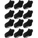 Aroveea Toddler Socks Non Slip Grip Ankle Baby 12 Pack for Kids Boys Girls