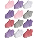 Aroveea Toddler Socks Non Slip Grip Ankle Baby 12 Pack for Kids Boys Girls