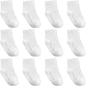 Aroveea Toddler Socks Non Slip Grip Ankle Baby 12 Pack for Kids Boys Girls