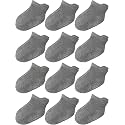 Aroveea Toddler Socks Non Slip Grip Ankle Baby 12 Pack for Kids Boys Girls