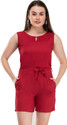 AROVI Women Maroon Romper