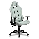 Arozzi Torretta Soft Fabric Gaming Chair, Breathable Fluid-Repellent Ergonomic Office Chair with Adjustable Height, 3D Armrest &amp; 2 Supportive Pillows (Pearl Green)
