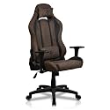 Arozzi Torretta Super Soft Upholstery Fabric Gaming Chair, Breathable Fluid-Repellent Ergonomic Office Chair with Adjustable Height, 3D Armrest &amp; 2 Supportive Pillows (Brown)