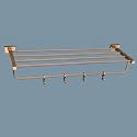 ARQUIN Bathroom Towel Stand, Towel Holder 304 Grade Stainless Steel Towel Rack/Towel Rack/Bathroom Accessories Set, Cloth Towel Rod Organiser (Gold Vita)