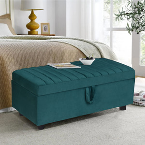 arra solid wood standard ottoman