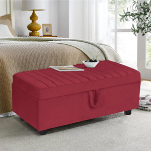 arra solid wood standard ottoman