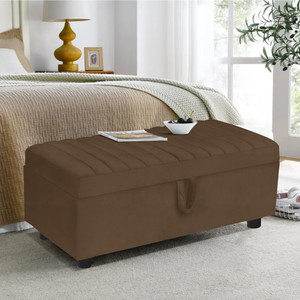 arra solid wood standard ottoman