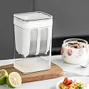 ARREDO Greek Yogurt & Hung Curd Maker/Fine Mesh Strainer with Lid/Hung Curd Strainer Box/Hung Curd/Perfect for Homemade Yogurt/Curd/Cheese & More (1200ml) [ White ]