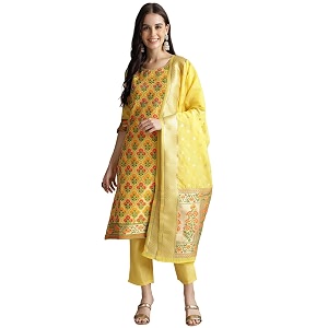 arriva fab Womens Embroidery Kurta Set With