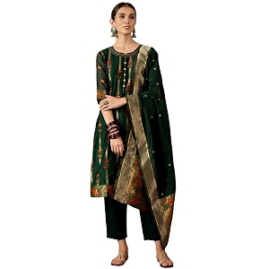 arriva fab Womens Embroidery Kurta Set With