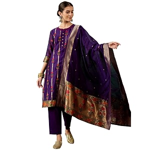arriva fab Womens Embroidery Kurta Set With
