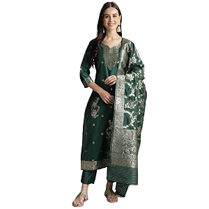 arriva fab Womens Embroidery Kurta Set With