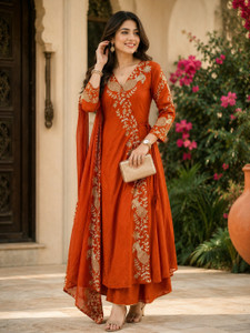 Arriva Fab Women Pure Silk Kurta Palazzo