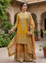 Arriva Feb Women Kurta Sharara Dupatta Set