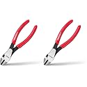 ARROW 7" High Leverage Diagonal Cutting Pliers, Heavy Duty Wire Cutters with Comfortable Grip, Side Cutters for Cutting Wires (Pack of 2)