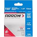Arrow Fastener 50 Pack 508 1/2in. T50 Genuine Arrow 1250pc Staple