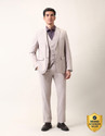 ARROW Men 3-piece Self Design Suit