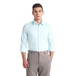 Arrow Mens Checkered Slim Fit Shirt