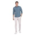 Arrow Men39s Cotton Checkered Slim Fit Casual
