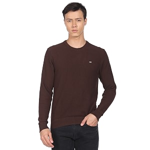 Arrow Mens Cotton Modern Round Neck Sweater