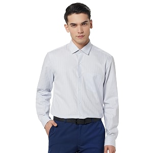 Arrow Mens Cotton Striped Slim Fit Shirt