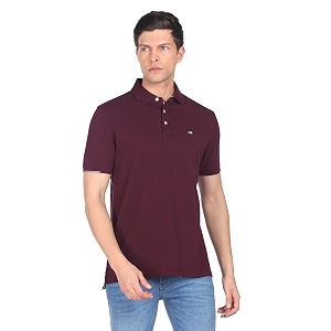 Arrow Mens Solid Regular Fit Polo Shirt