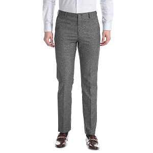 Arrow Mens Tapered Fit Formal Trousers