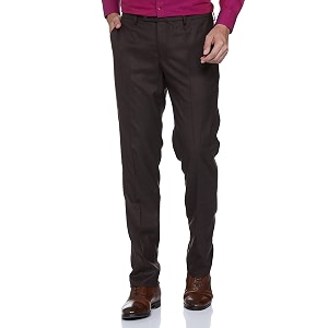 Arrow Men Mid Rise Tailored Pants