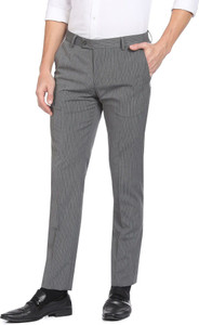 ARROW Men Regular Fit Grey Viscose Rayon