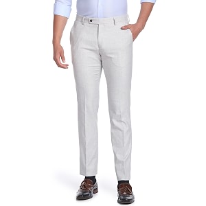 Arrow Men Regular fit Polyester HeatheredMid-Rise waistTrousers