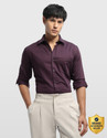 ARROW Men Slim Fit Solid Spread Collar