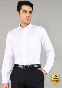 ARROW Men Solid Formal White Shirt