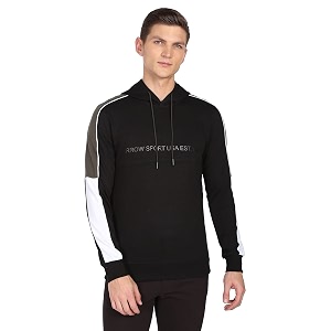Arrow Mens Cotton Hooded Neck Sweatshirt
