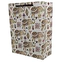 Arrow Paper Products Elephant Design Gift Bags for Gifting, Weddings, Birthday, Holiday Presents (17.78 x 7.62 x 22.86 cm) Pack of 10
