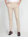ARROW Regular Fit Men Beige Trousers