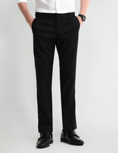 ARROW Regular Fit Men Black Trousers